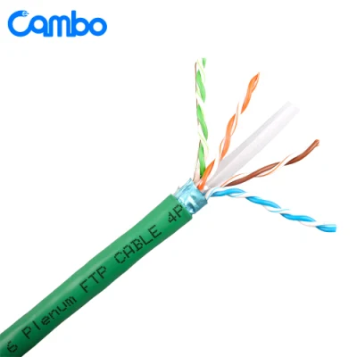 FTP CAT6 cable Precio de fábrica de cobre puro Fabricante Precio al por mayor se especializa en FTP Categoría 6 cable 23awg 0,56mm, 0,52mm, 0,48mm