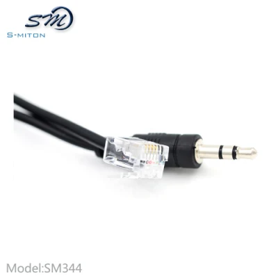  3,5mm cable de conexión de enchufe 6p4c a cable de audio RJ11