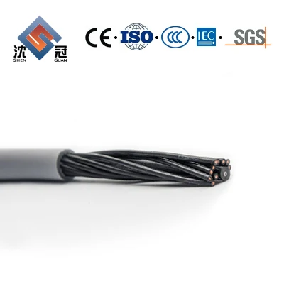 Shenguan Cy LSZH Cable de control, 300/500 V, Flexible Cu/hf/Petp/Tcwb/LSZH (BS 6500/BS EN 50525-3-11) Yjlhv 1*185 Cable Eléctrico Cable eléctrico de fabricación