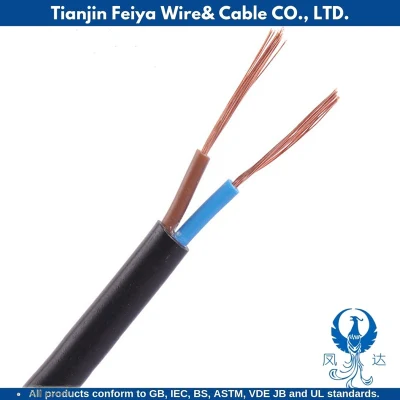 H03VV-F/ H03VVH2-F Multiconductores eléctricos de cobre puro con doble aislamiento de PVC Cable de alimentación