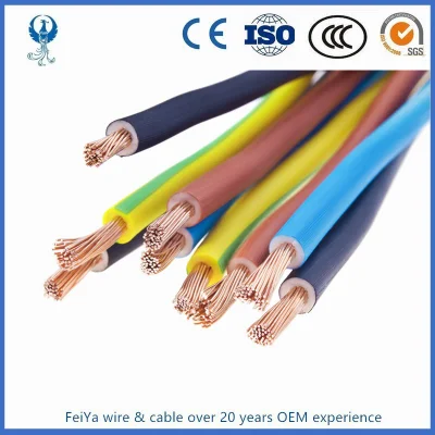 Kuwait / 2,5 mm / cable eléctrico y el cable de 20mm y aislamiento de PVC Thw, THHN, TF, Tfn cable