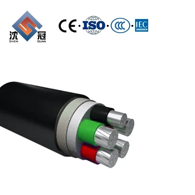 Shenguan aislados con PVC 50 mm cuadrados de 35mm 95mm 25mm cable de alimentación eléctrica de aluminio de cobre del cable eléctrico