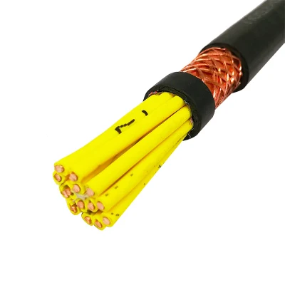 Trenzado de alambre de cobre Trvvp cable de pantalla de 4 núcleos a 2,5 mm cable flexible