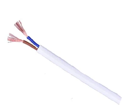 Conductor de cobre aislados con PVC, doble el cable plano recubierto de PVC