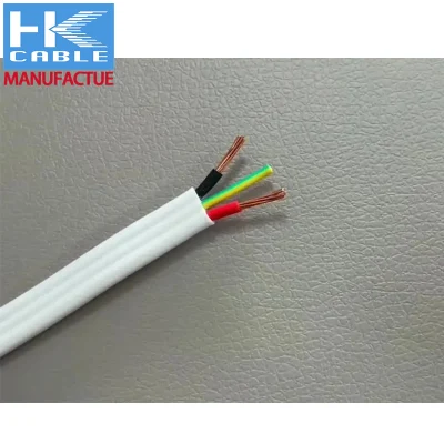 1,5mm 2,5mm 4mm 6mm 10mm cable de núcleo 3 PVC aislado Cable plano TPS Twin & Earth cable eléctrico