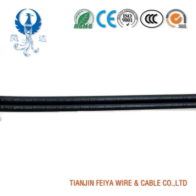 2X4MM2 Nueva Energía Cable de alimentación Solar PV1-F plano doble cable de energía solar fotovoltaica