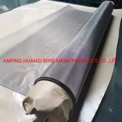 110 micras de titanio Pure-Black tela del filtro de malla de alambre tejido de sarga