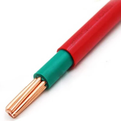 PVC de cobre 1,5mm 2,5mm 4mm 6mm 10mm 16mm 25mm caliente Cable eléctrico de construcción de la casa BV BVR