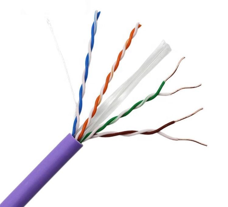 OEM Communication Cable U-UTP Cat. 6 Network Indoor 23AWG Copper UTP CAT6 Cable 305m Roll