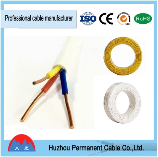 Low Voltage BV/BVV Copper Conductor PVC Insulation Sheath Electrical Electric Wire Cable