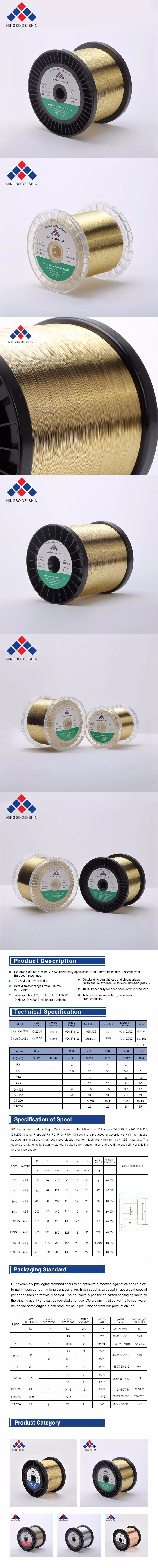 Top EDM Wire Manufacturer Brass Electrode Wire, Coated EDM Wire to Replace Bedra, Oki, Hitachi Wire