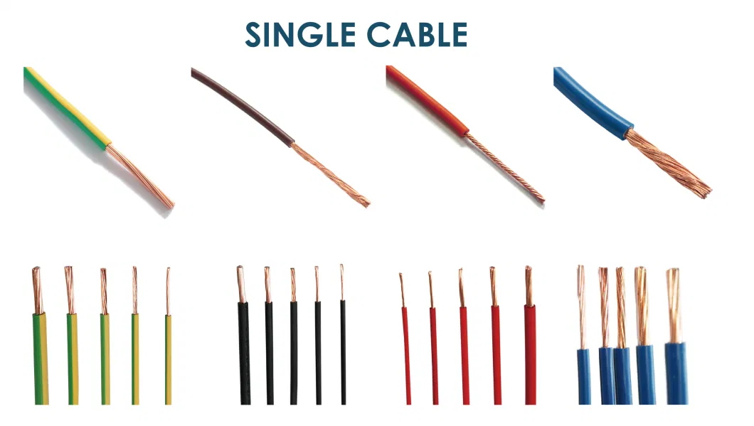 Electrical Wire Cable 2.5mm 1.5mm 6mm Single Copper Cable