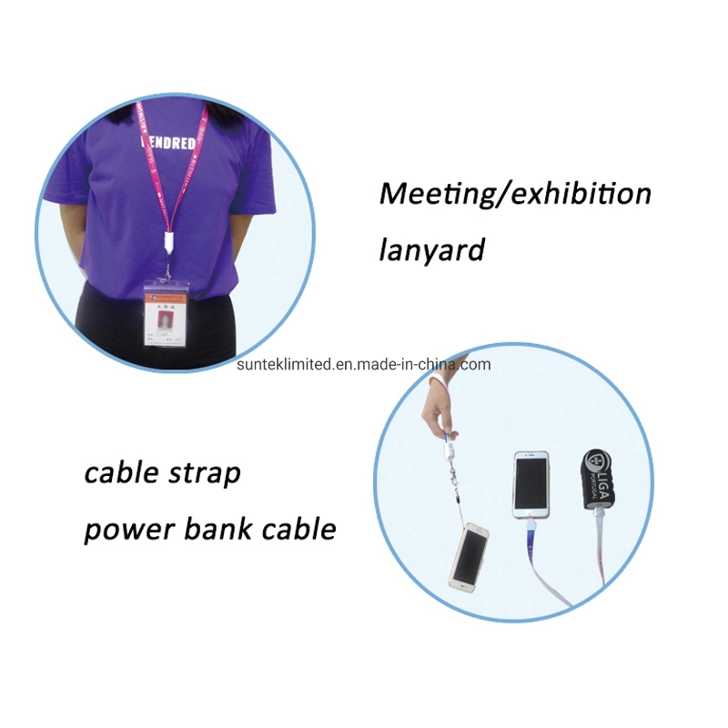 Multi Function Lanyard Charging Data Cable USB