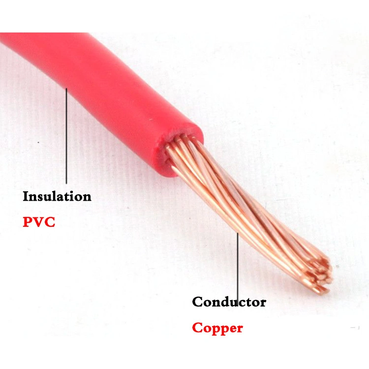 Hot Selling PVC Insulated Copper Conductor PVC Jacket 1.5mm 4mm Electric Copper Wire Cable Sizes for Sale Wire