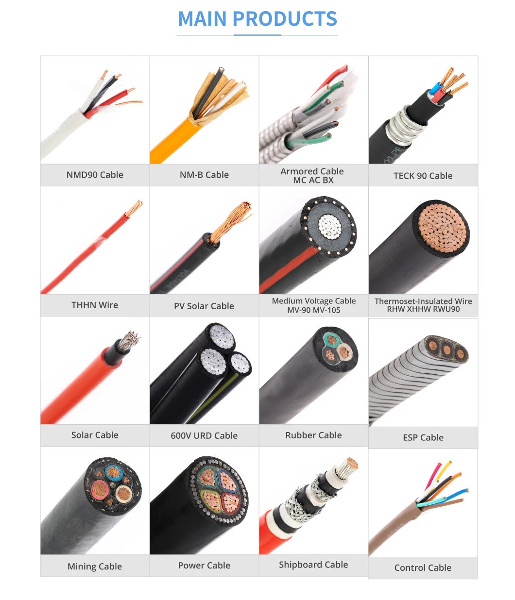 Mc Cable cUL Listed 1569 Metal Clad Cable 600volts Power Cable Copper Conductor Aluminum Armor/Thhn/Thwn-2 Electrical Wire