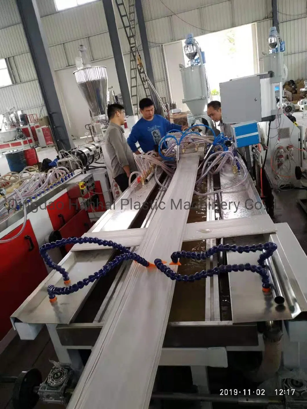 Square Round Wiring Cable Conduit PVC Electric Cable Channel Trunking Extrusion Line PVC Ceiling Panel Rain Gutter Production Line