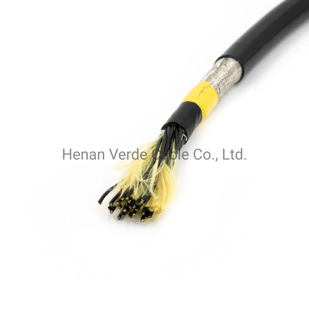 Multicore Copper Wire Braided Screen Shield PVC Insulation Instrument Cable