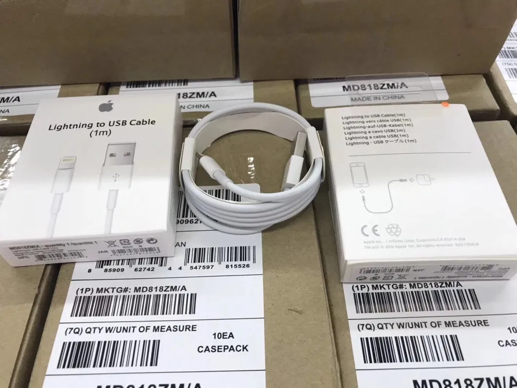 Phone Cables A1480 Lightning to USB 1m (MD818) Cables Factory Price Lighting Cable USB Charging Cable