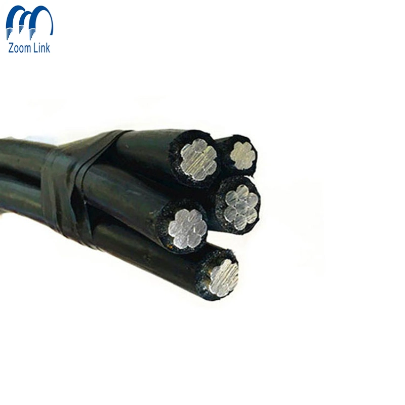XLPE Insulation Aluminium Cable Self-Supporting Wire 600V 4X 16 mm2 4X25 35