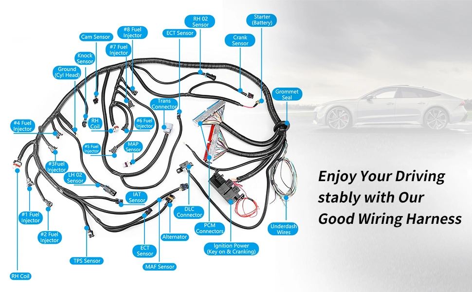 IATF16949 Certified Custom Automotive Cable Assembly Wiring Harness