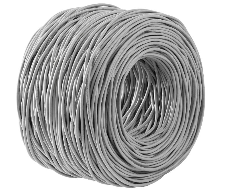 CAT6 Shielded (STP) 4 Pairs 23AWG Ethernet Bulk Cable 1000FT (305m) Solid Pure Bare Copper Wire