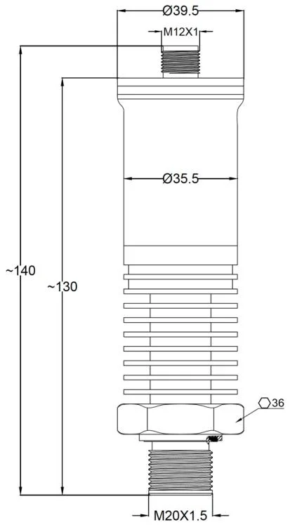 IP65 Hirschmann Electrical Connection IP66 M12 x 1 Connector IP67 Cable Outlet Protection Grade