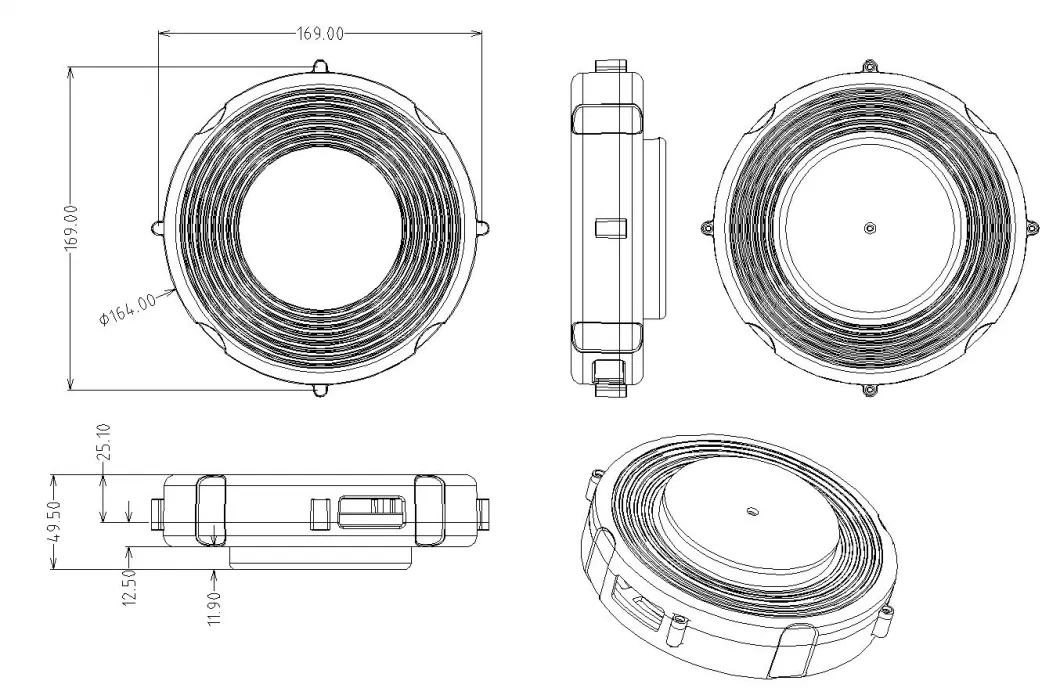 2024 New Premium Elastic Mini Cable Reel for Electrical Accessories