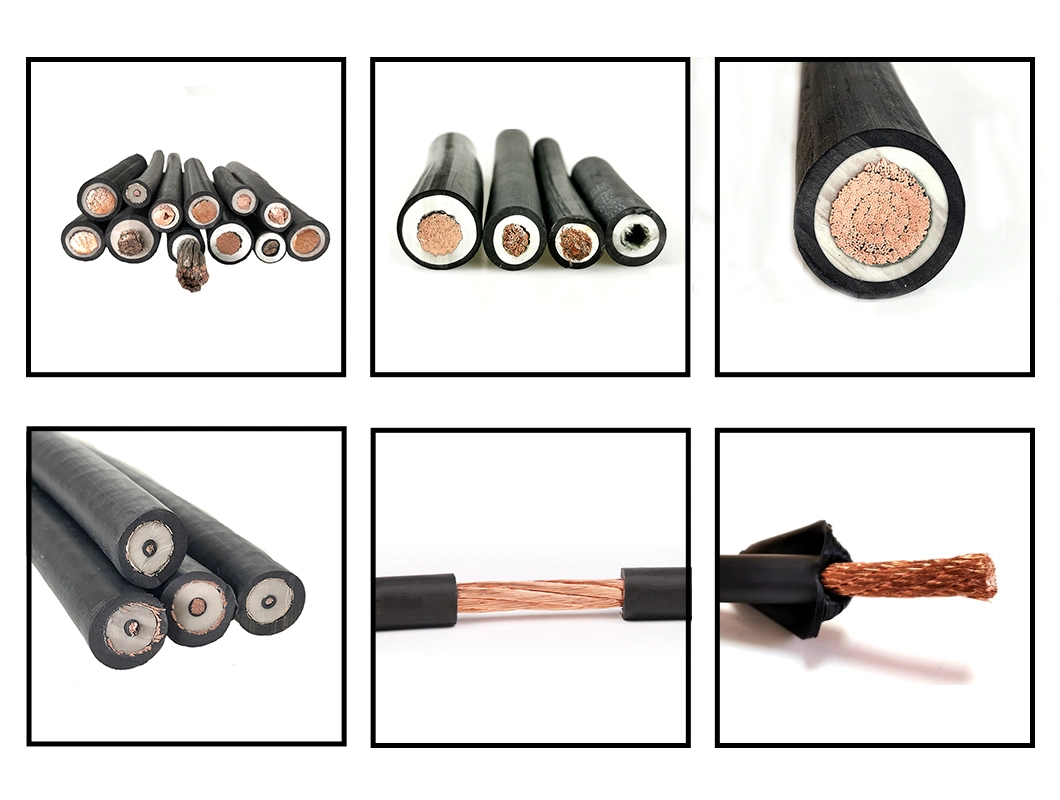 Electrical H01n2-D/E (NSKFFOU) Flexible Rubber Insulated 1/0 2/0 3/0 4/0 AWG 16mm 25mm2 35mm 35mm2 50mm2 70mm Welding Cable with Reinforced