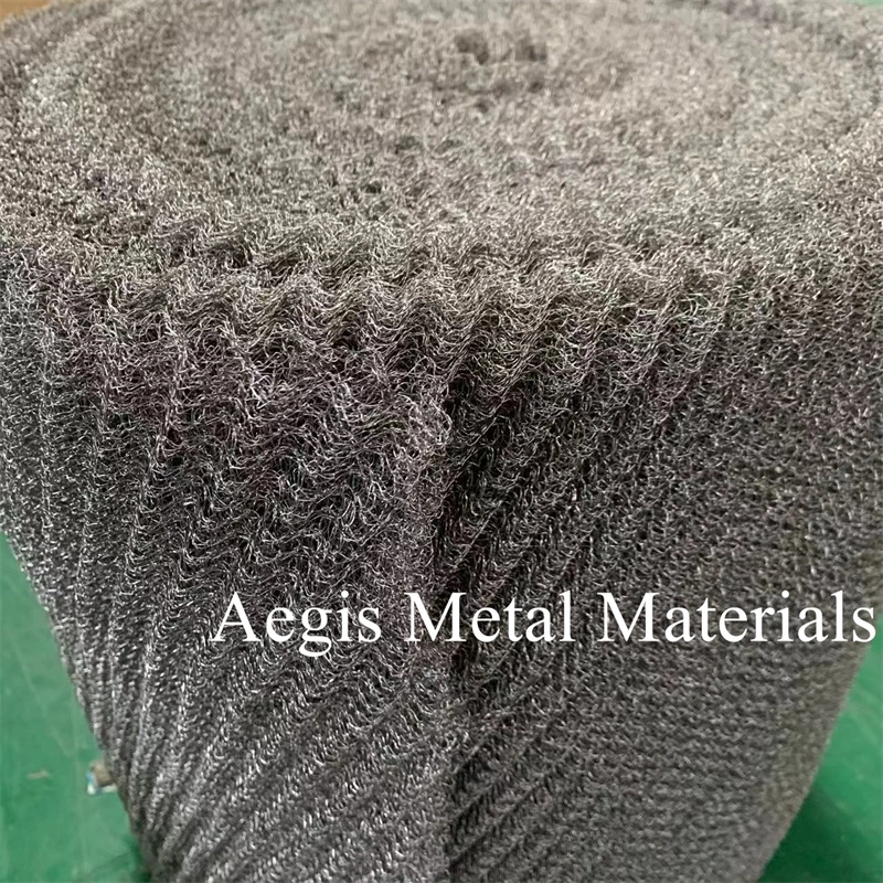 Nickel Molybdenum Tungsten Tantalum Niobium Titanium Stainless Steel Copper Brass Knitted Mesh Metal Knit Mesh for Exhaust System