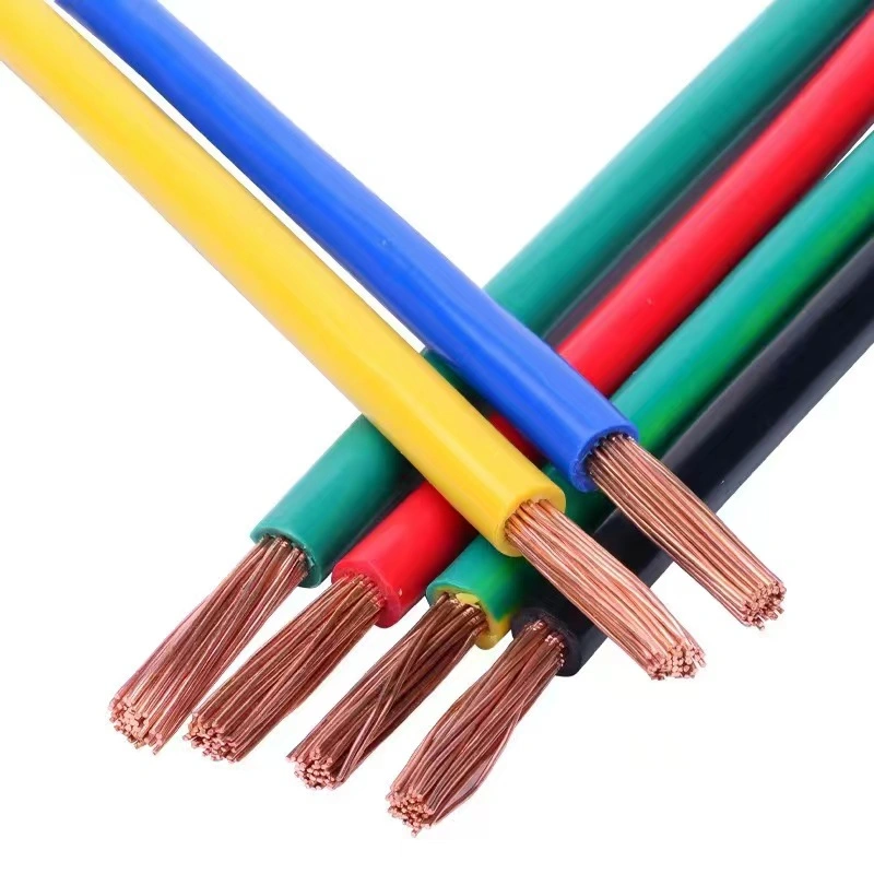 Electronic Cable AWG Copper Wire Bvr 0.5-70mm2 House Wiring Electrical Cable PVC/XLPE Wire.