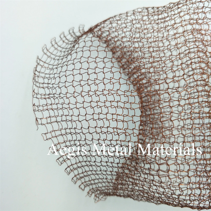 Knitted Wire Mesh Stainless Wire Vapor Liquid Filter Metal Buffer Strainer Pad