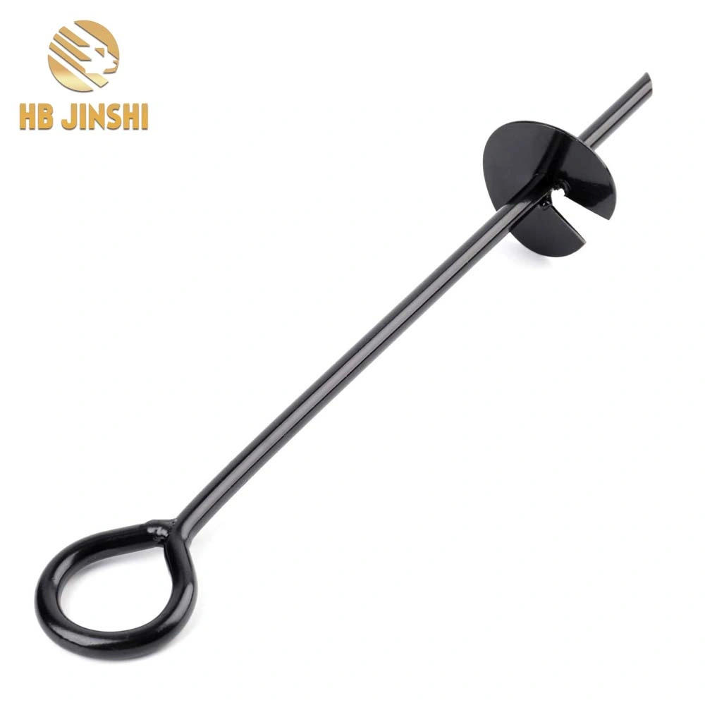 18&quot; Powder Coated Galvanized Tent Anchor Stake Helix Earth Auger Anchors