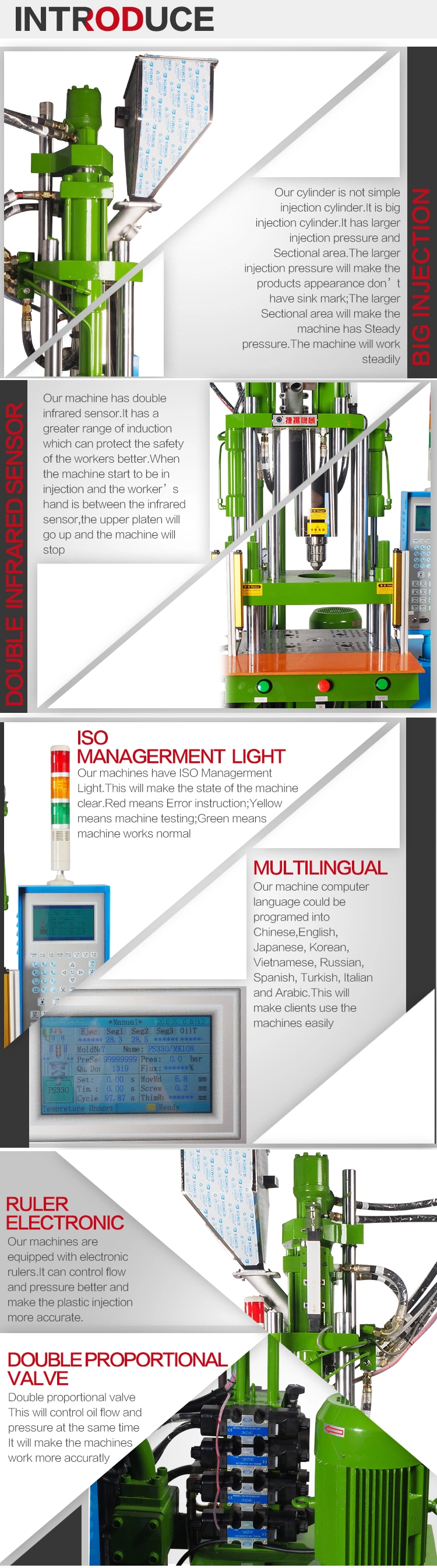 USB Cable Plug Connector Molding Making Machine / Plastic Injection Molding Machine