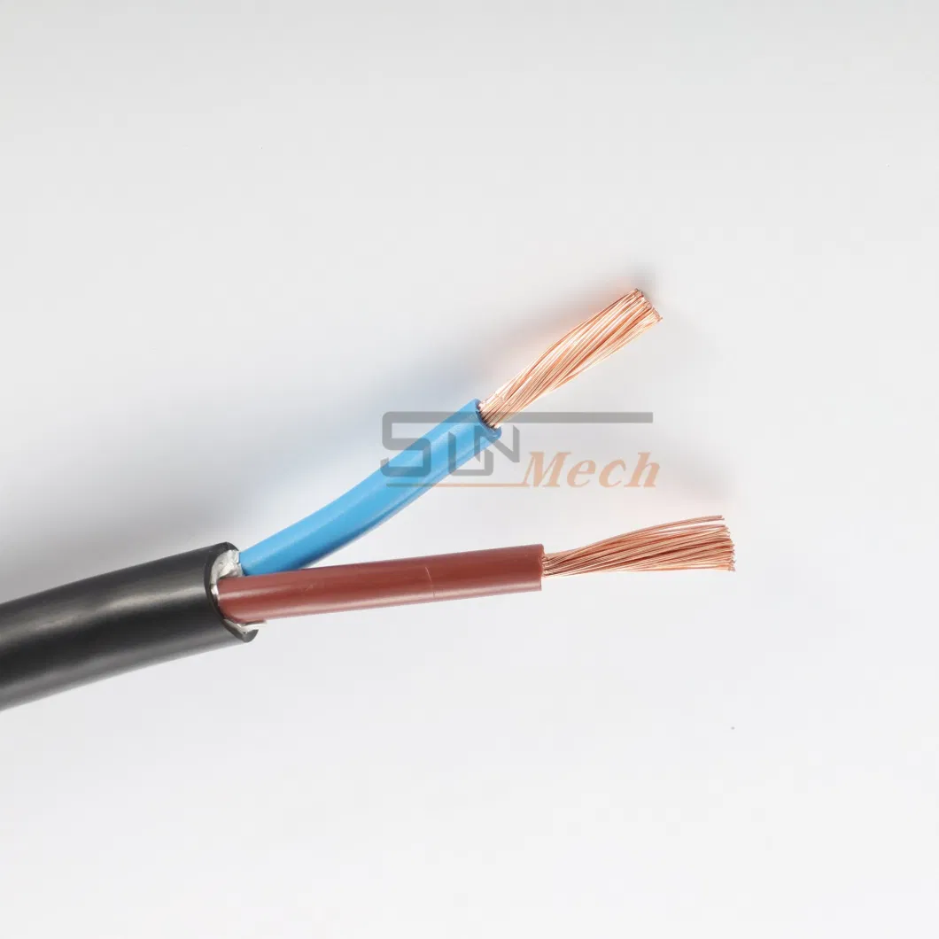 Electrical Cable Wire 1mm 1.5mm 2.0mm 2.5mm 4.0mm 6mm 10mm 16mm Solid Flat Twin Pure Copper Power Cable Flexible PVC Insulated PVC Electric Wire
