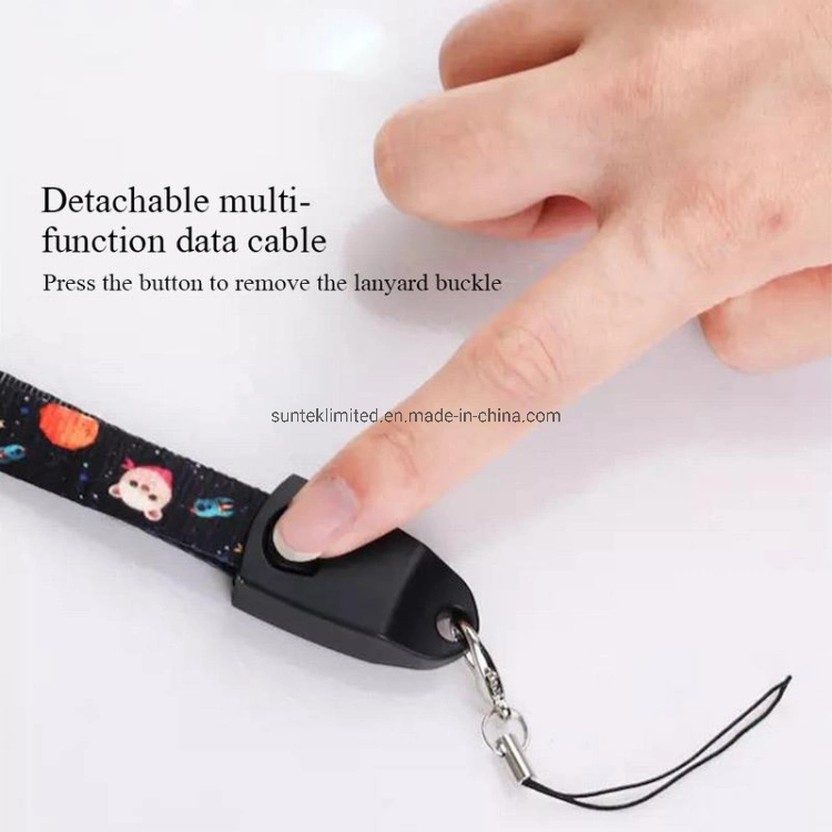 Multi Function Lanyard Charging Data Cable USB