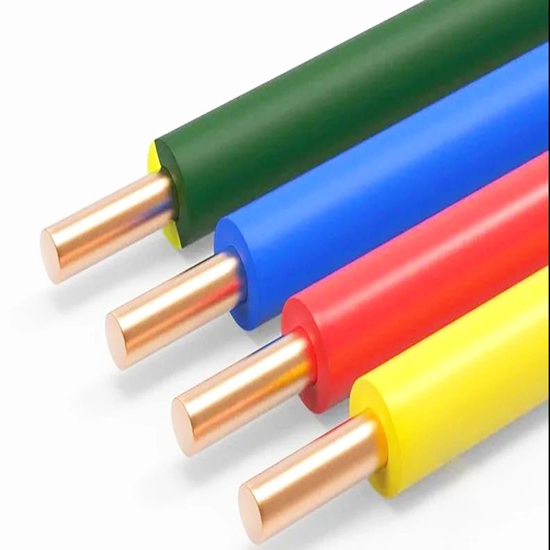 Chinese Supplier Custom Green Yellow BV Insulated Ground Wire Copper Conductor Electric Wire and Cable Electrical