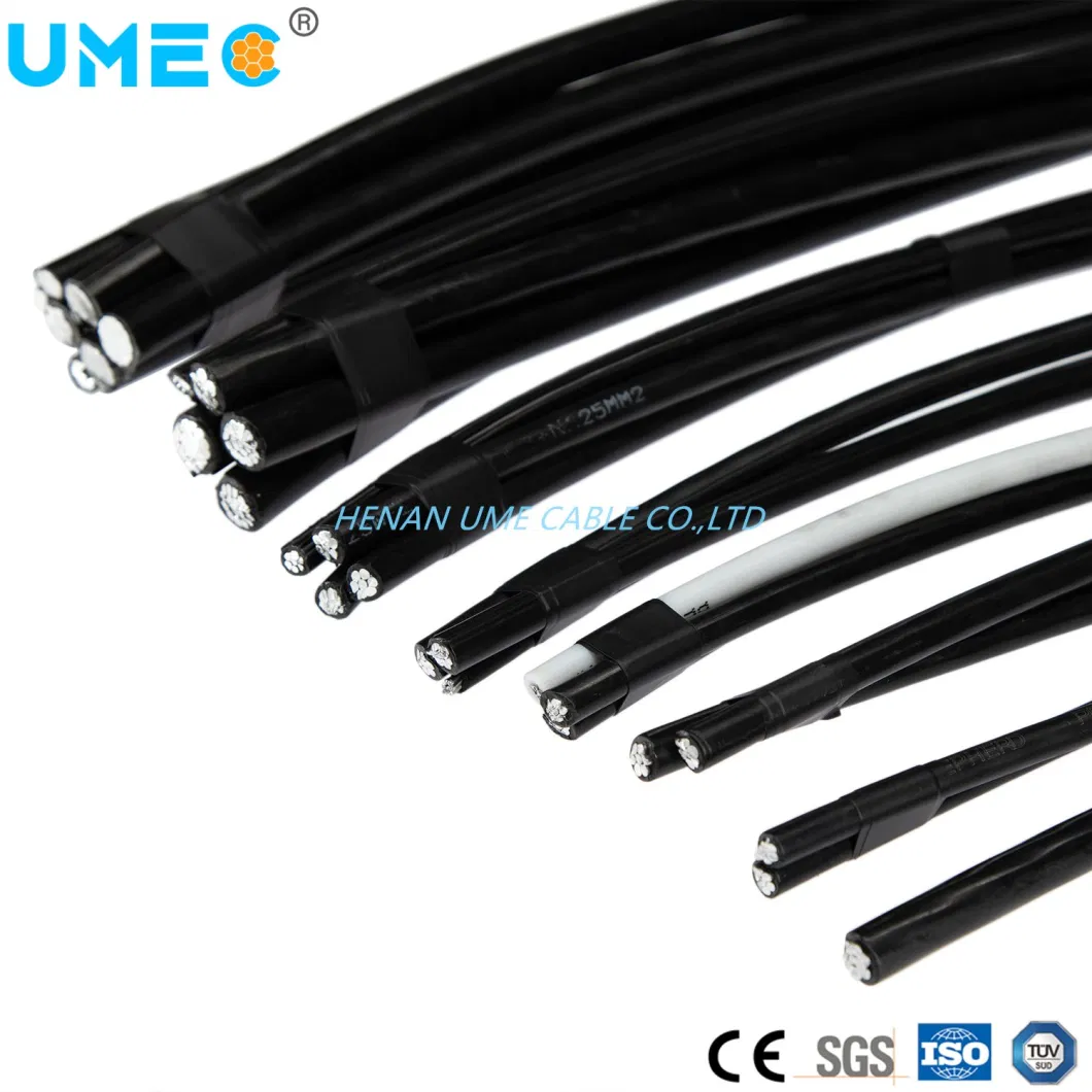 5 Strands Phase /Neutral/Street Lighting Conductor 16mm2 25mm2 3X25mm2 Caai Cable/Self-Supporting