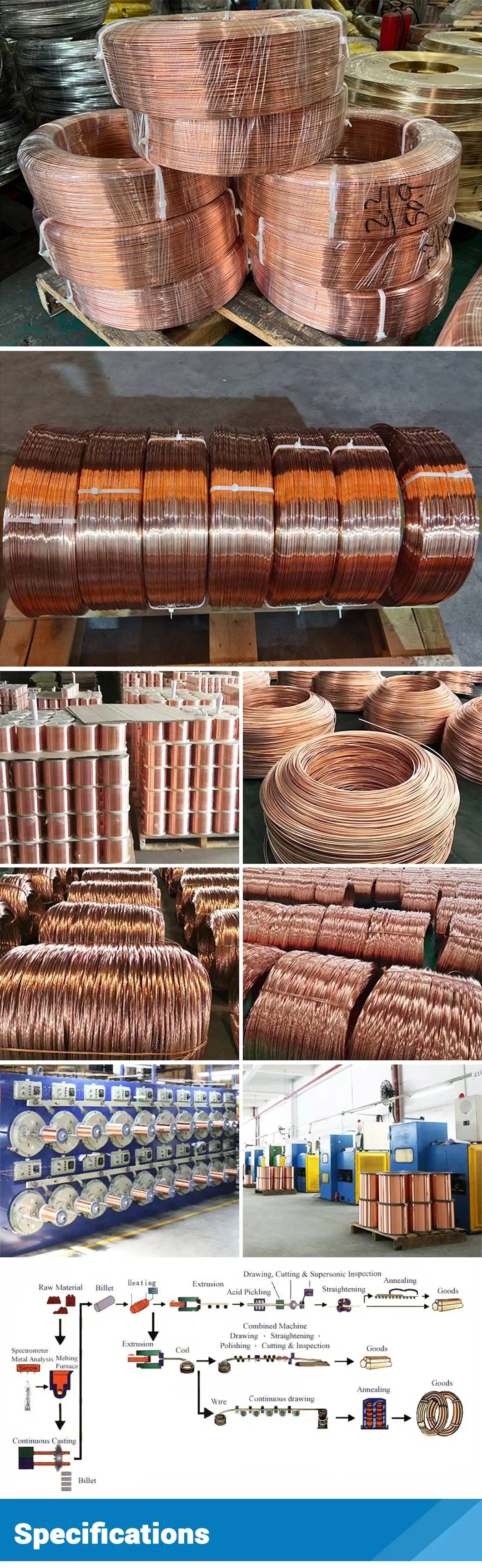 Hot Sell Self Adhesive Enamelled Copper Winding Wire C1100 C1020 C1201 C1220 C1271