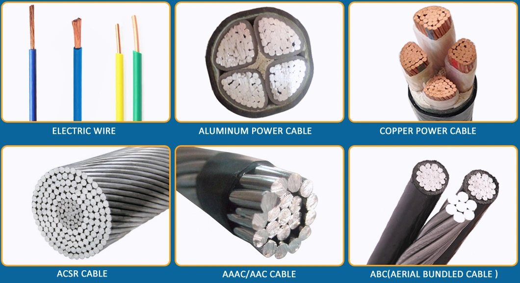 2.5mm 8mm 10mm Aluminum Stranded 2.5mm 4mm 6mm 2.5mm Copper Conductor Electric Wire and Cable Price