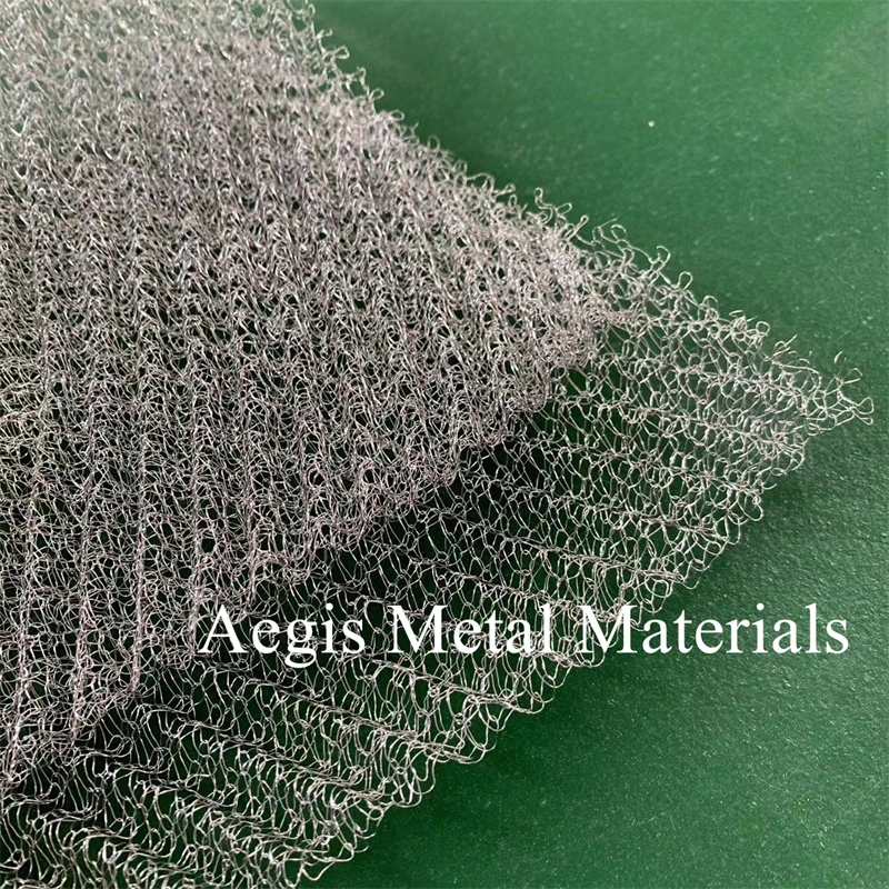 Knitted Wire Mesh Stainless Wire Vapor Liquid Filter Metal Buffer Strainer Pad
