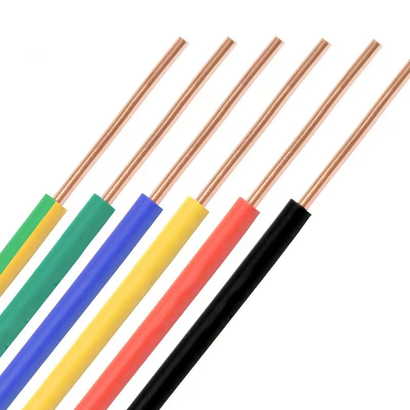 Bvr Single-Core Copper PVC Insulated Cable AWG 1.5mm 2.5mm 4mm 6mm 100m Length for Electrical Construction and Home Use