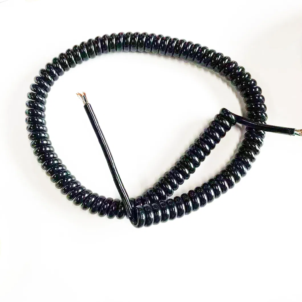 Best Selling Strong Elasticity Elastic Coiled Retractable 220V 110V 500V Trailer Spiral Cable