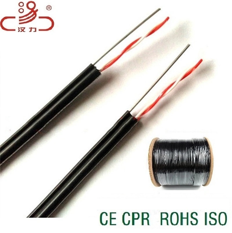 2 Core Telephone Cable Outdoor Self Support Telephone Drop Wire