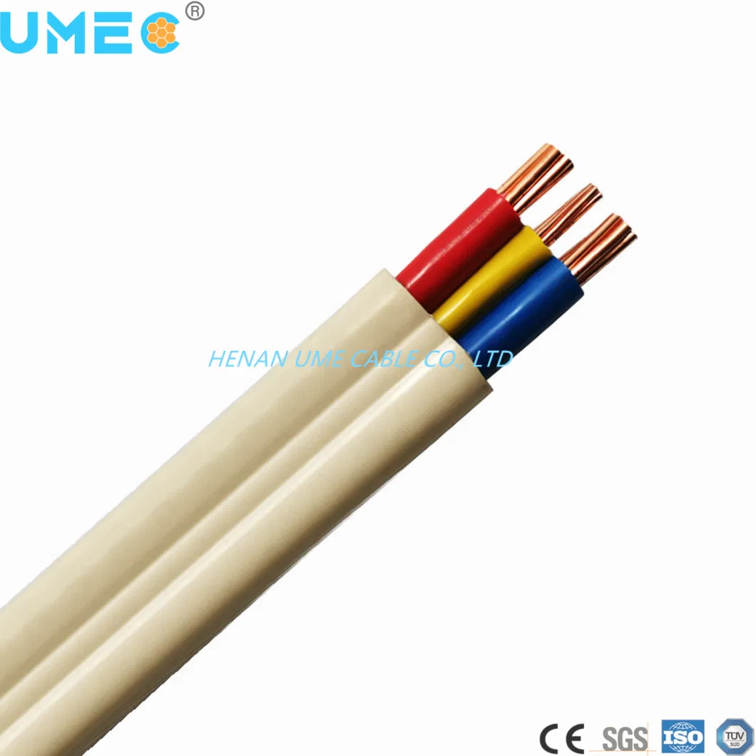 1.5mm 2.5mm 4mm Electirc Wire Thermo Plastic-Sheathed Light Commercial TPS Flat Cable