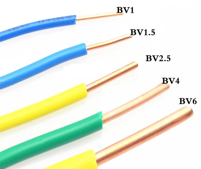 China Hot 1.5mm2 2.5mm2 4mm2 6mm2 10mm2 Single Core Copper PVC House Wiring Electrical Cable and Wire Building Wire