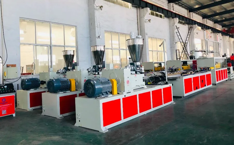 Plastic PVC Electric Wire Trunking Cable Duct Extrusion Making Production Line