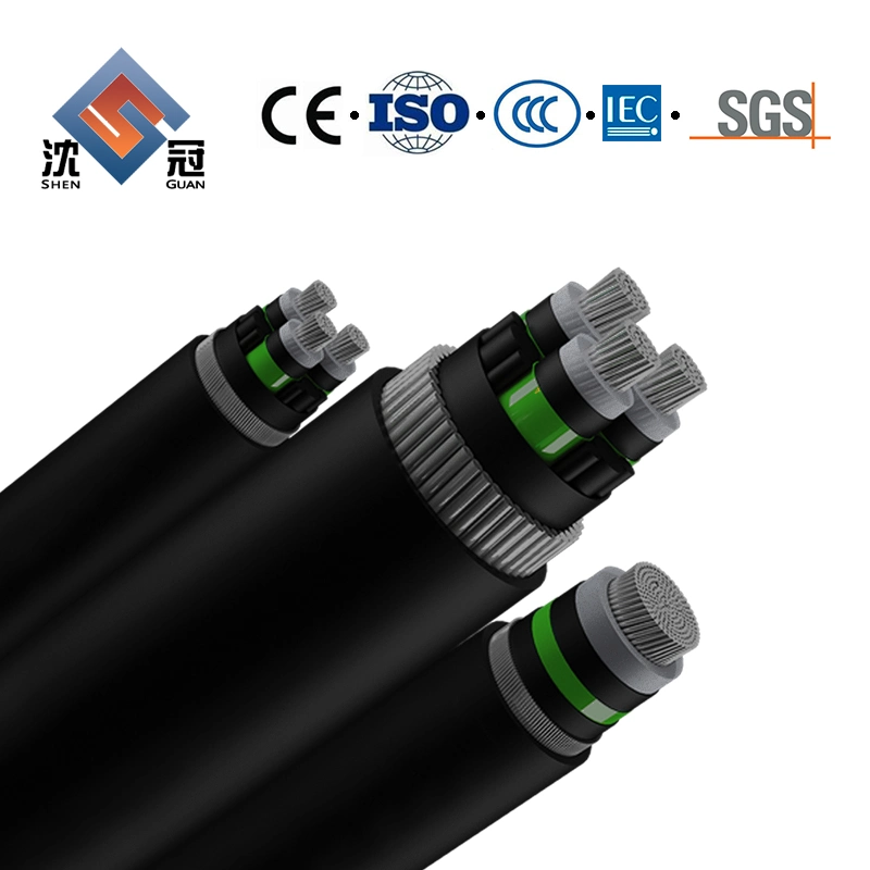 Shenguan 1mm 2mm 2.5mm 4mm 6mm 16mm PVC Earth Green Yellow Wire Electrical Grounding Cable Power Cable Control Cable 0.6/1kv-3.6/6kv Low Voltage PVC