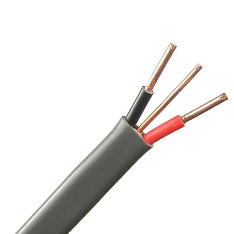 PVC Solid Copper House Wiring Electrical Cable Twin and Earth Flat Cable