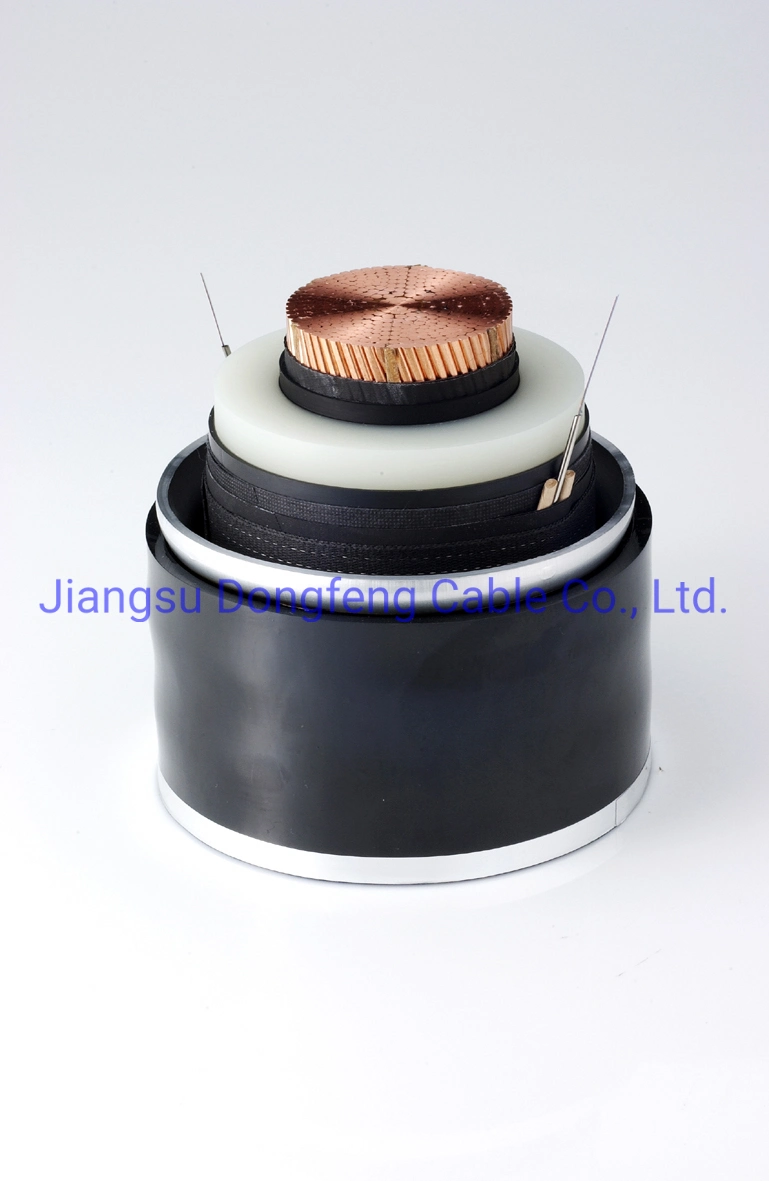 127/220kv Copper Conductor XLPE Insulated Corrugated Aluminum Sheath PVC Sheath Power Cable