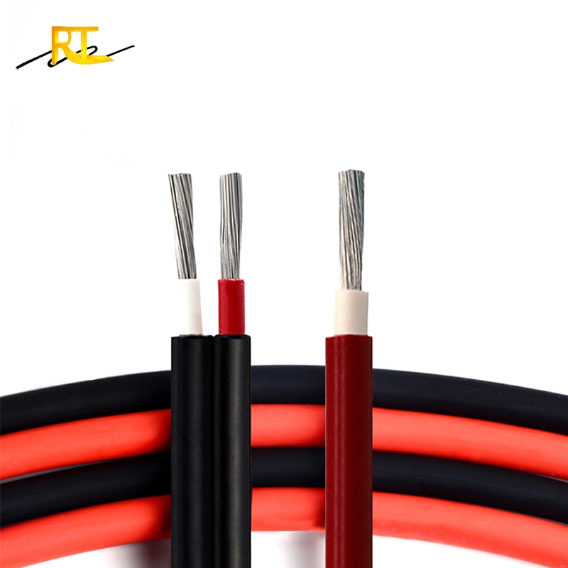 TUV UL Approval Solar PV Cable Photovoltaic Cable Red Black 4mm2 6mm2 10mm2 DC PV1-F Energy System Wire Panel Solar Cable